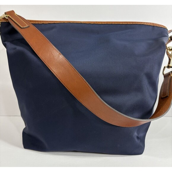 Dooney And Bourke Handbag Tote Navy Blue Purse - Picture 3 of 8